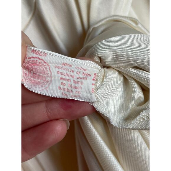 Vintage Lily of France Two Piece Nightgown Set Long Dress and Robe with Lace - Picture 10 of 12